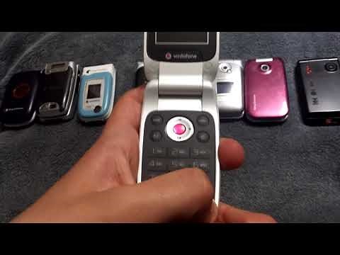 Sony Ericsson Flip Phone Collection (with Phone Years Released)