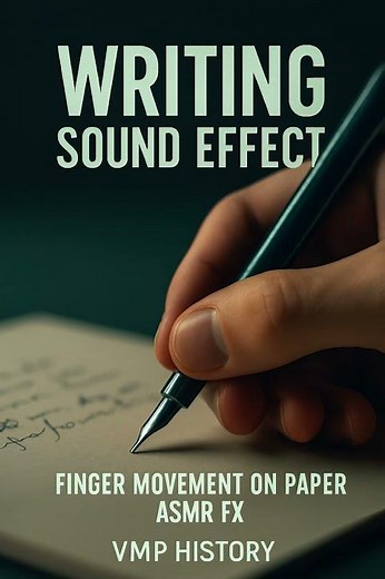 Writing Sound Effect | Finger Movement on Paper ASMR FX