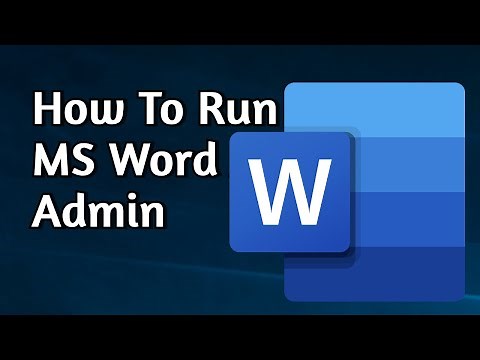 How to Run Microsoft Word as Admin on Windows 11 & 10 | Word Not Running, Open as Administrator