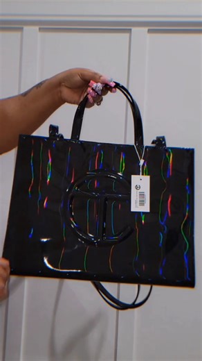 Telfar Black Rainbow Shopping Bag Unboxing