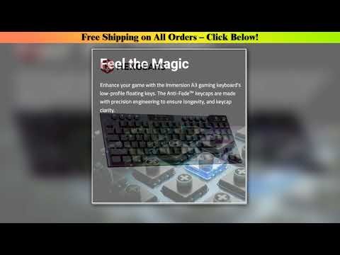 HEXGEARS A3 Mechanical Keyboard Kailh Switch Bluetooth/2.4G/Type-C Wired Connection 87 Key RGB Hot