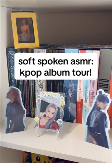 kpop album tour asmr!! i have way more maybe i’ll do a pt2 #asmr #kpopalbum #scratchingasmr #bookasmr #lofiasmr