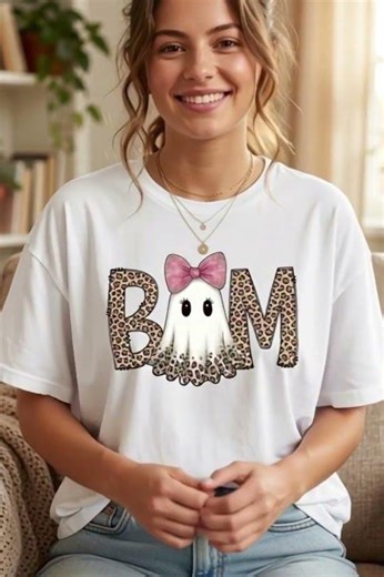 Cute Halloween Ghost T-Shirt 👻🎀 | Spooky Cute Outfit Idea |#halloweenoutfit #spookycute #ghostshirt