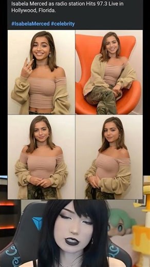 Isabela Merced as radio station Hits 97.3 Live in Hollywood, Florida.#IsabelaMerced #celebrity