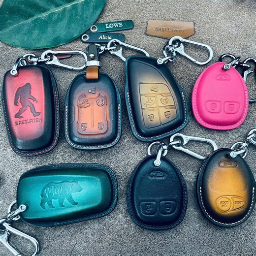 Custom Cover for Gmc/chevy: Sierra Yukon Denali At4x At4 Silverado Colorado Tahoe Key Fob Cover Leather– Keychain Car Remote Case Protector - Etsy