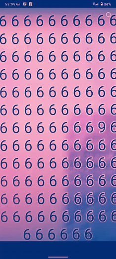 Static Display of Identical Numbers in Grid Pattern