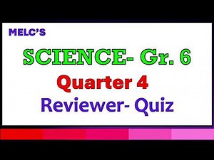Quarter 4 SCIENCE Grade 6 Reviewer Quiz