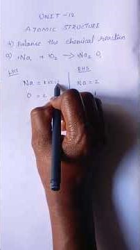 8th class science Balance the Chemical Equation | Question A