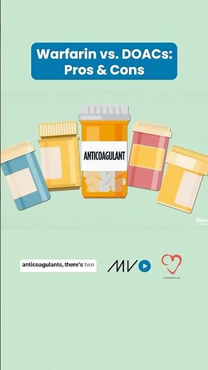 🩸💊 Warfarin vs. DOACs: Pros and Cons