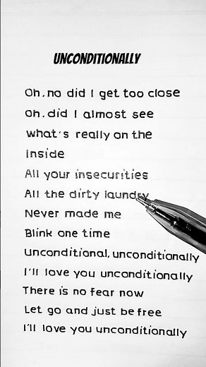 Katy Perry - Unconditionally (Lyrics)