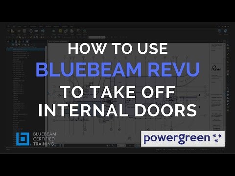 TS7- How to use Bluebeam Revu to take off internal doors