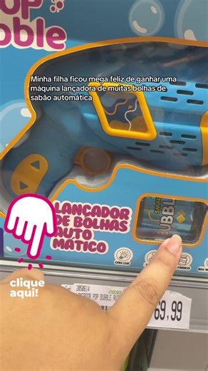 Máquina lançadora de bolhas de sabão para as crianças se divertirem sem telas