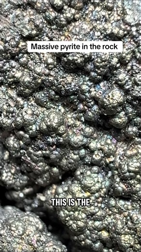 Wild Earth Treasures on Instagram: "Massive pyrite in the rock . It’s like the pyrite is the glue that’s holding the pieces of rocks together #prospecting #rock #pyrite"