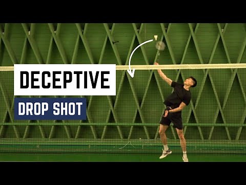 How To Play The DECEPTIVE DROP SHOT Like a PRO | Basic Feather | Badminton technique