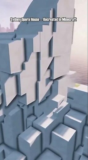 I Built the Sydney Opera House in Minecraft! #shorts