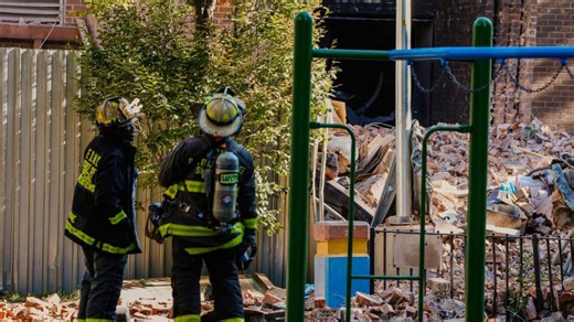 A Bronx high-rise partially collapses, raising concerns about public housing safety