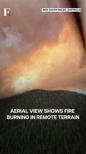 Firstpost on Instagram: "#FPReels: Australia: Helicopter Flies Over Bushfire To Assess Damage A helicopter from Australia’s New South Wales Rural Fire Service is seen circling over the Brassknocker Fire, burning through remote terrain on the New South Wales Far South Coast. The aerial footage, released by the fire service, shows a first-person view from onboard as fire crews assess the scale and spread of the damage. Authorities say the fire is burning in difficult-to-access terrain, complicatin