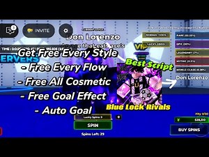[BEST] BLUE LOCK RIVALS SCRIPT GET FREE STYLE AND FREE ALL COSMETIC PERMANENT |FREE FLOW, AUTO GOAL