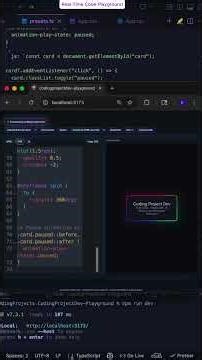 Custom Playground Live Preview #shorts ,#youtubeshorts ,#react ,#programming, #cssanimation