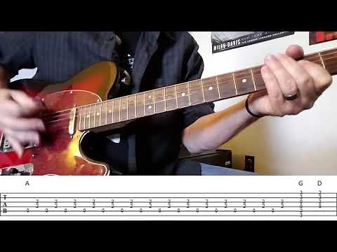 GET BACK Guitar Lesson with On-Screen TAB - How To Play GET BACK By The Beatles
