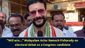 Will win... Malayalam actor Ramesh Pisharody on electoral debut as a Congress candidate