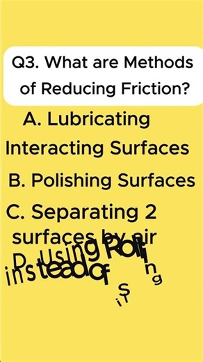 Reducing Friction