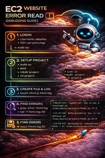 Fix EC2 Website Errors 🚀 | Debugging Logs in Linux | AWS DevOps Step-by-Step ‪@CloudWITHRobo-n1l‬