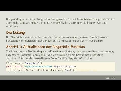 Wie man SignalR verwendet, um Daten an einen bestimmten Benutzer in C# zu senden