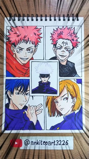 Free Fire Jujutsukaisen Speed Drawing 🚀📈 #art #freefire #shorts #jujutsukaisen @ankitopart3226