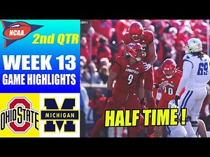 Ohio State vs Michigan FULL GAME 2nd QTR [Week 13] | NCAAF Highlights 2023