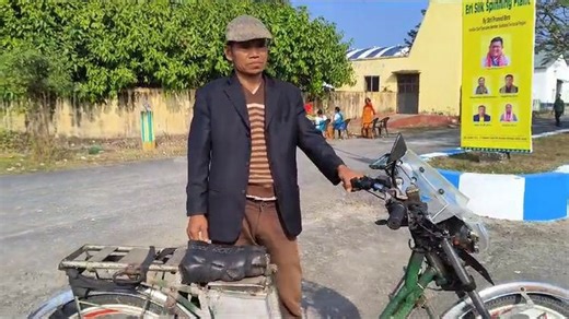 Assam: Baksa man builds electric bicycle for low-cost travel