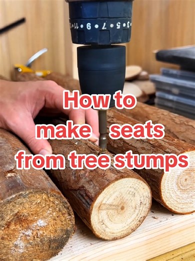 Transform a Tree Stump into a Stunning Stool
