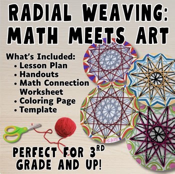 Radial Weaving Art   Math Project | Patterns, Symmetry & Dot Day Activity!