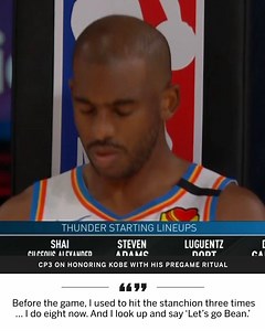 Chris Paul shared how he changed his pregame ritual to honor Kobe Bryant 🐍💜💛 | ESPN