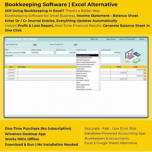 Financial Accounting System Built in Microsoft Access