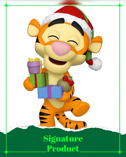 🎉 Get ready to bounce into the holidays with Tigger! 🐯✨ This Funko Disney Holiday 2021 Tigger Pop! Vinyl Figure isn’t just a collectible; it’s a delightful slice of joy 🎈 that adds charm to any space! Featuring Tigger’s iconic stripes and exuberant personality, it’s the perfect companion for fans of all ages. Whether decorating your shelf or wrapping it up as a gift, this figure will surely bring a smile 🎁💖 - all for just $9.99! Don’t wait—hop into the magic and snag your Tigger today! 🛒🎊