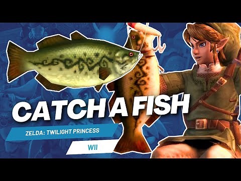 Zelda Twilight Princess | How To Catch A Fish On Wii 🐟 🎣 WiiMote Fishing Tutorial