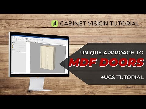 MDF Doors in Cabinet Vision Software + Unique UCS Approach to MDF Doors