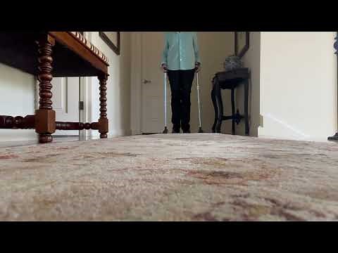 Adjusting and using 2 Canes When Walking