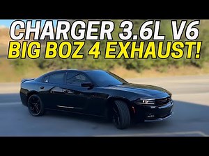 2018 Dodge Charger 3.6L V6 Exhaust Sound w/ Big Boz 4 Mufflers!