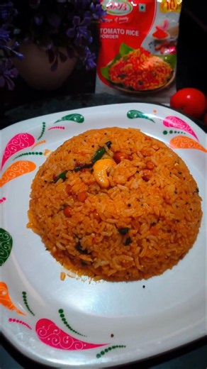 GRB Tomato Rice Magic! 🍅 Ready in Just 10 Minutes | Easy Lunch Recipe #tomatorice #viral #cooking