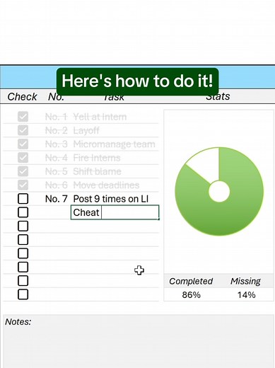 How to create a dynamic donut to-do list in Excel! #excel #spreadsheet #corporate