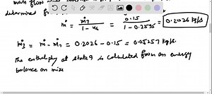 Consider a two-stage cascade refrigeration system operating between the pressure limits of 1.2 MPa and 200 kPa with refrigerant-134a as the working fluid. The refrigerant leaves the condenser as a saturated liquid and is throttled to a flash chamber operating at 0.45 MPa. Part of the refrigerant evaporates during this flashing process, and this vapor is mixed with the refrigerant leaving the low-pressure compressor. The mixture is then compressed to the condenser pressure by the high-pressure co