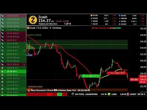 🟡 ZCASH ZEC Live – Educational Chart & Analysis 24/7