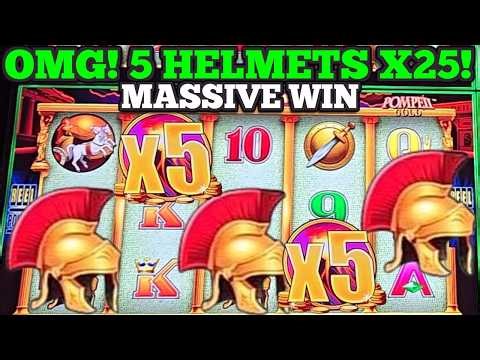 OMG! FINALLY GOT IT! 5 HELMETS X25 POMPEII GOLD WONDER 4 BOOST GOLD SLOT | FIRE LIGHT SLOT BONUSES