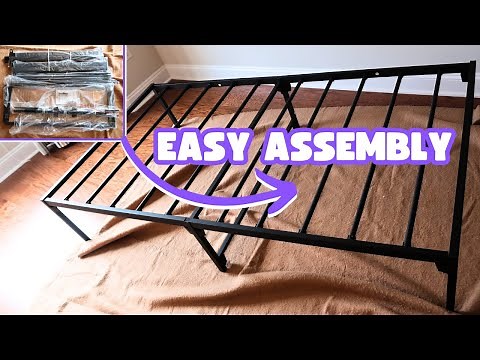Yaheetech Twin Metal Bed Frame - SUPER easy + quick assembly!