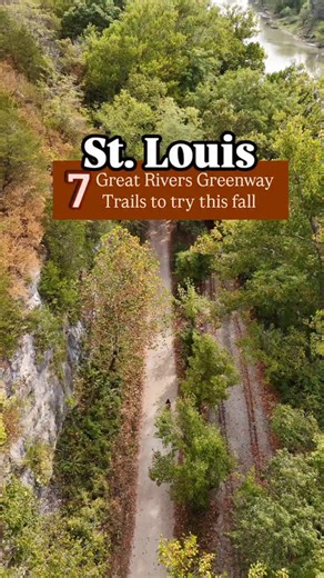 🍁 How beautiful are these trails? 🍁Fall is a great time for a walk or bike ride around St. Louis. @greatriversstl has developed 140 miles of trails around St. Louis and here are 7 of our favorite trail segments to try for fall. 📍Rock Hollow Trail 🍁Meramec Greenway 📍 Wildwood Park at the Ridge Meadows Elementary School trailhead or walk in from the Al Foster Trail to see beautiful trees and over a dozen bridges along a paved path. ⚠️ Note that the trail will be closed October 28-30 at this t