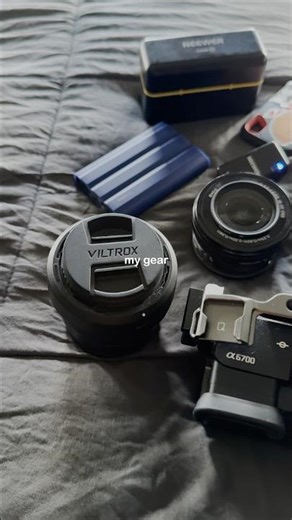 My Essential Camera Gear 📸 #cameragear #camerabag #lifestyle #essentials #whatsinmybag #cursah