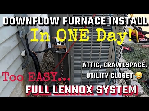 Downflow Furance & Central AC Install (Residential HVAC)