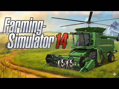 Flying Harvester In FS 14😯 | farming simulator 14 gameplay timelapse | fs 14 | fS 14| gameplay